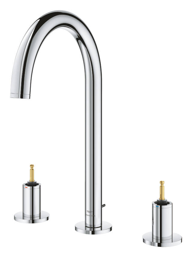 Grohe Atrio Private Collection 3 Delikli Ankastre Sifon Kumandalı Lavabo Bataryası (L-Boy) Krom 20593000 - 2