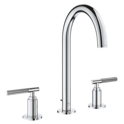 Grohe Atrio Private Collection 3 Delikli Ankastre Sifon Kumandalı Lavabo Bataryası (L-Boy) Krom 20593000 - 3