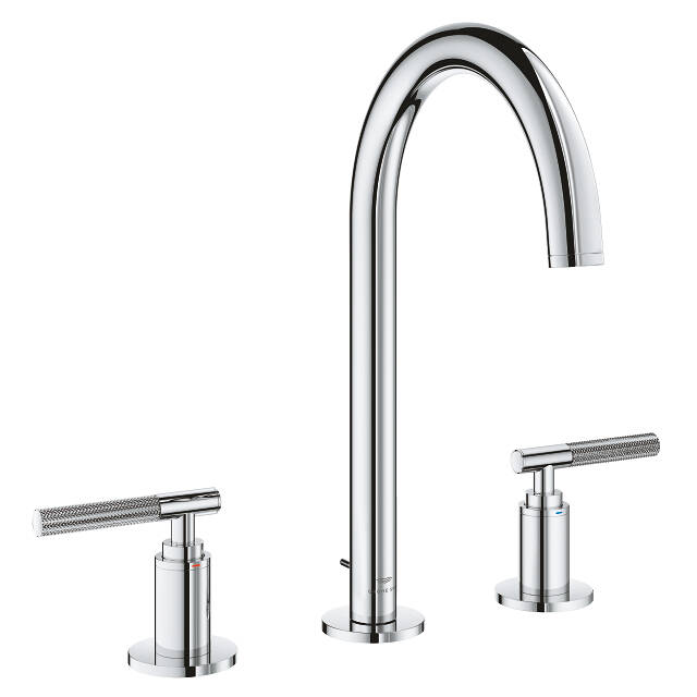 Grohe Atrio Private Collection 3 Delikli Ankastre Sifon Kumandalı Lavabo Bataryası (L-Boy) Krom 20593000 - 3