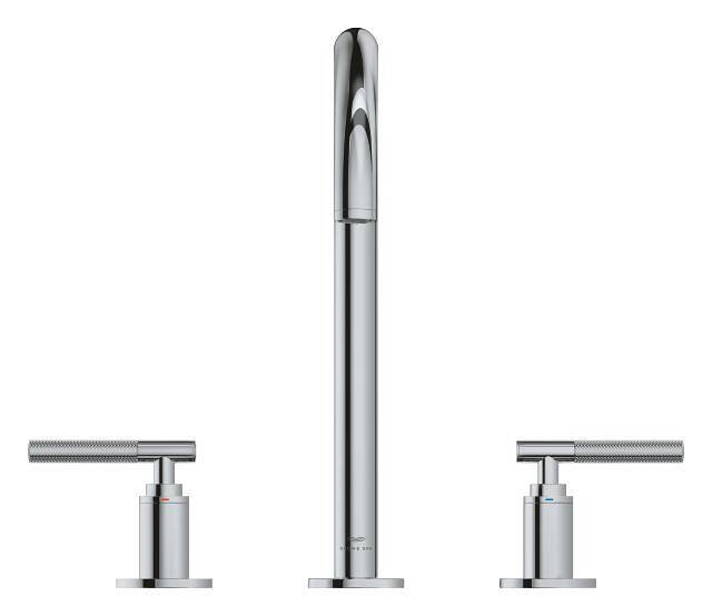 Grohe Atrio Private Collection 3 Delikli Ankastre Sifon Kumandalı Lavabo Bataryası (L-Boy) Krom 20593000 - 5