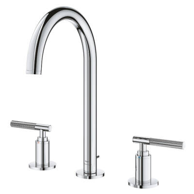 Grohe Atrio Private Collection 3 Delikli Ankastre Sifon Kumandalı Lavabo Bataryası (L-Boy) Krom 20593000 - 6