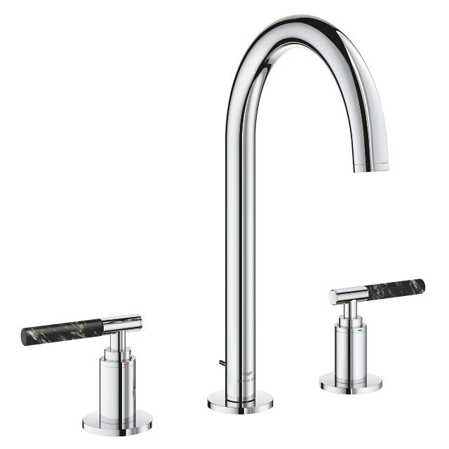 Grohe Atrio Private Collection 3 Delikli Ankastre Sifon Kumandalı Lavabo Bataryası (L-Boy) Krom 20593000 - 7