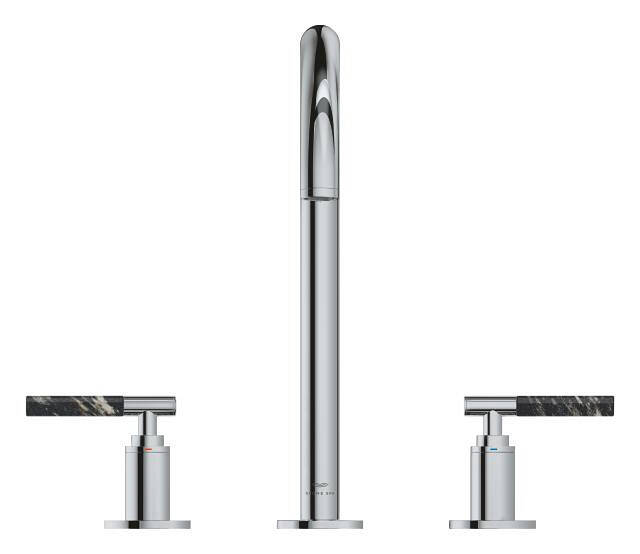 Grohe Atrio Private Collection 3 Delikli Ankastre Sifon Kumandalı Lavabo Bataryası (L-Boy) Krom 20593000 - 9