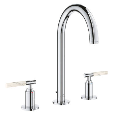 Grohe Atrio Private Collection 3 Delikli Ankastre Sifon Kumandalı Lavabo Bataryası (L-Boy) Krom 20593000 - 11