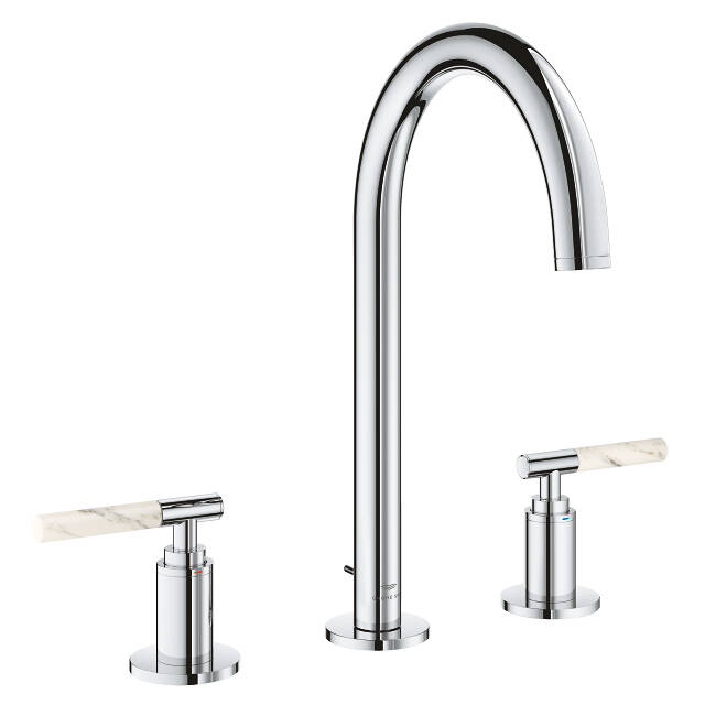 Grohe Atrio Private Collection 3 Delikli Ankastre Sifon Kumandalı Lavabo Bataryası (L-Boy) Krom 20593000 - 11
