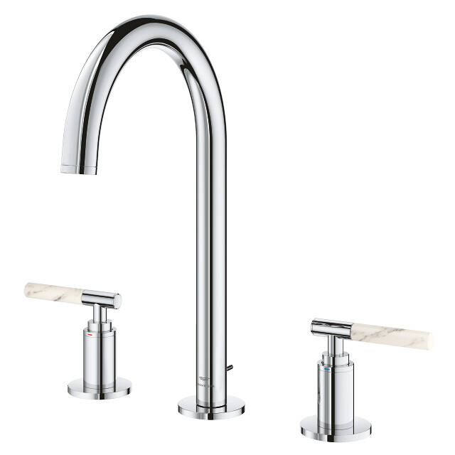 Grohe Atrio Private Collection 3 Delikli Ankastre Sifon Kumandalı Lavabo Bataryası (L-Boy) Krom 20593000 - 14