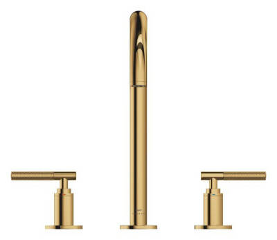Grohe Atrio Private Collection 3 Delikli Ankastre Sifon Kumandalı Lavabo Bataryası (L-Boy), Parlak Altın 20593GL0 - 5