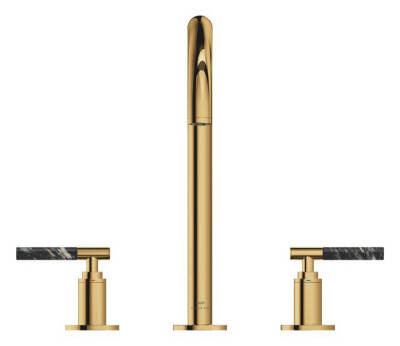 Grohe Atrio Private Collection 3 Delikli Ankastre Sifon Kumandalı Lavabo Bataryası (L-Boy), Parlak Altın 20593GL0 - 9
