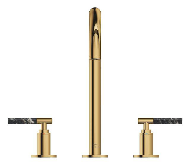 Grohe Atrio Private Collection 3 Delikli Ankastre Sifon Kumandalı Lavabo Bataryası (L-Boy), Parlak Altın 20593GL0 - 9