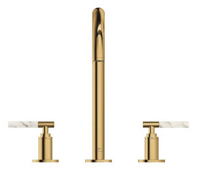 Grohe Atrio Private Collection 3 Delikli Ankastre Sifon Kumandalı Lavabo Bataryası (L-Boy), Parlak Altın 20593GL0 - 13