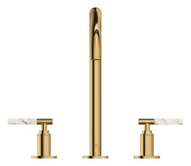 Grohe Atrio Private Collection 3 Delikli Ankastre Sifon Kumandalı Lavabo Bataryası (L-Boy), Parlak Altın 20593GL0 - 13