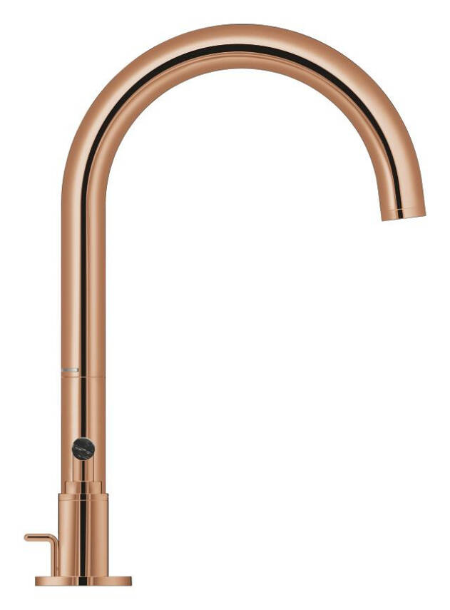 Grohe Atrio Private Collection 3 Delikli Ankastre Sifon Kumandalı Lavabo Bataryası (L-Boy), Parlak Bakır 20593DA0 - 8