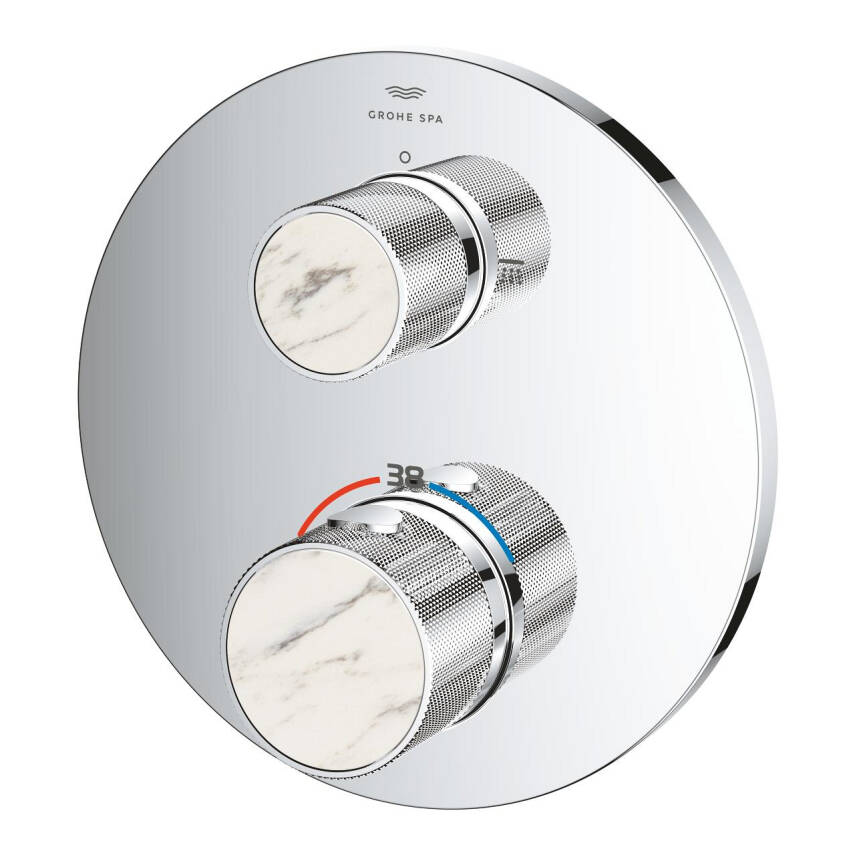 Grohe Atrio Private Collection Ankastre Termostatik Banyo Bataryası (2 Yollu, Sıva Üstü Grubu) Krom 24396000 - 8