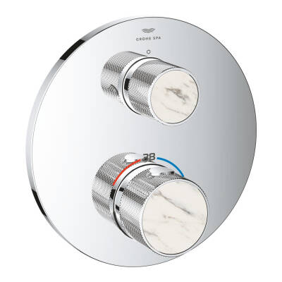 Grohe Atrio Private Collection Ankastre Termostatik Banyo Bataryası (2 Yollu, Sıva Üstü Grubu) Krom 24396000 - 10