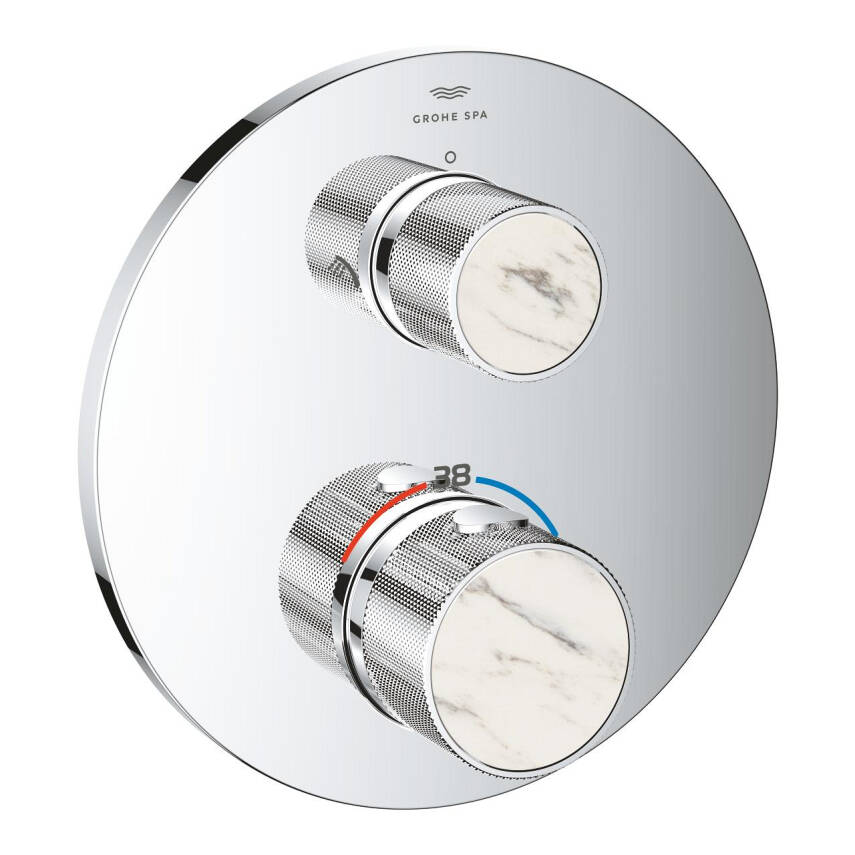 Grohe Atrio Private Collection Ankastre Termostatik Banyo Bataryası (2 Yollu, Sıva Üstü Grubu) Krom 24396000 - 10