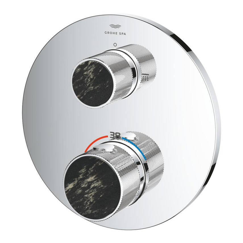 Grohe Atrio Private Collection Ankastre Termostatik Banyo Bataryası (2 Yollu, Sıva Üstü Grubu) Krom 24396000 - 5