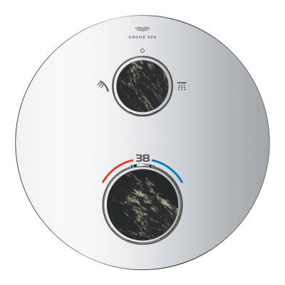 Grohe Atrio Private Collection Ankastre Termostatik Banyo Bataryası (2 Yollu, Sıva Üstü Grubu) Krom 24396000 - 6