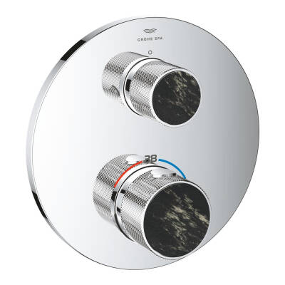 Grohe Atrio Private Collection Ankastre Termostatik Banyo Bataryası (2 Yollu, Sıva Üstü Grubu) Krom 24396000 - 7