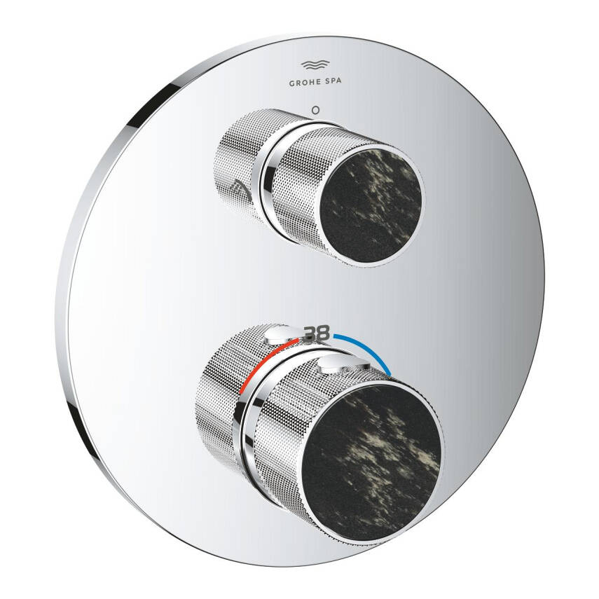 Grohe Atrio Private Collection Ankastre Termostatik Banyo Bataryası (2 Yollu, Sıva Üstü Grubu) Krom 24396000 - 7