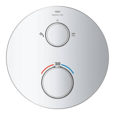 Grohe Atrio Private Collection Ankastre Termostatik Banyo Bataryası (2 Yollu, Sıva Üstü Grubu) Krom 24396000 - 2