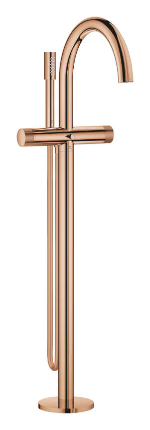 Grohe Atrio Private Collection Tek Yerden Küvet Bataryası (Sıva Üstü Grubu), Parlak Bakır 25229DA0 - 1