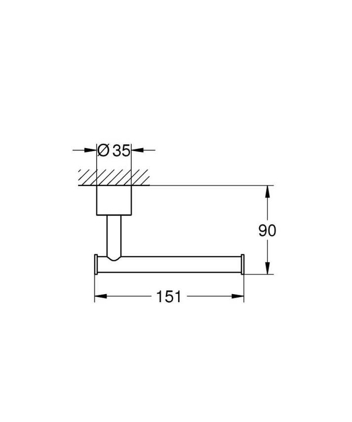 Grohe Atrio Tuvalet Kağıtlığı, Parlak Altın 40891GL0 - 3