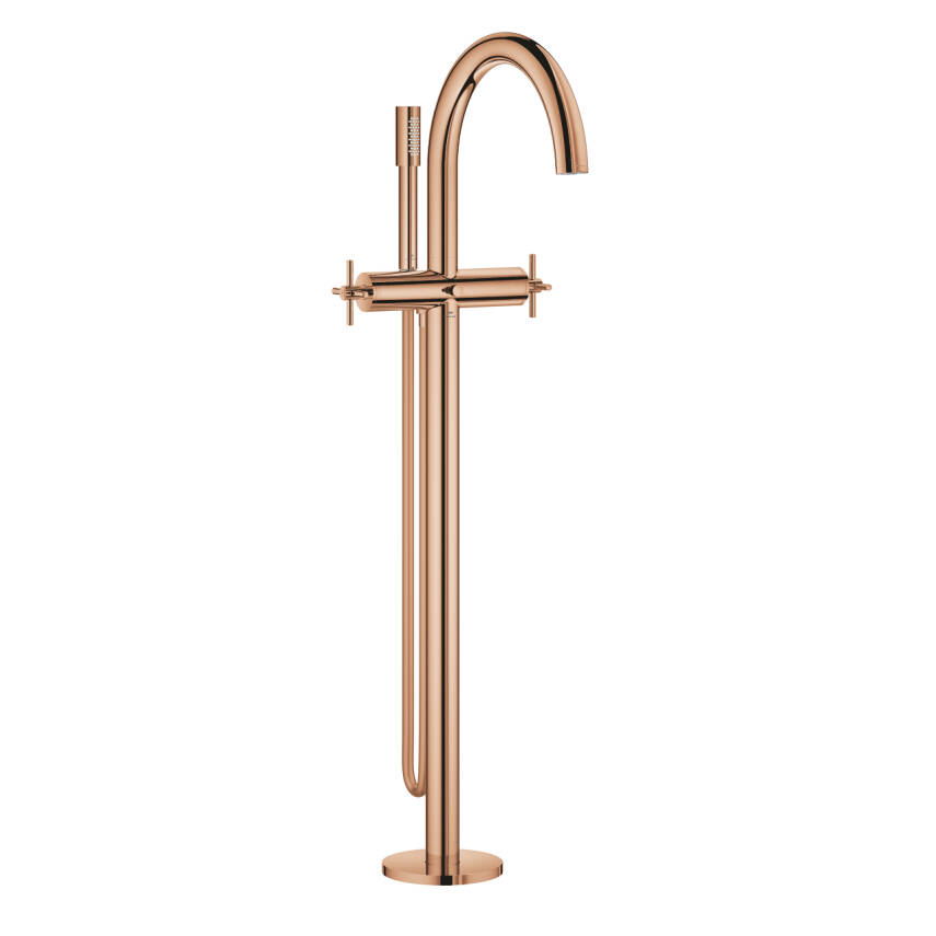 Grohe Atrio Yerden Küvet Bataryası (Sıva Üstü Grubu), Parlak Bakır 25272DA0 - 1
