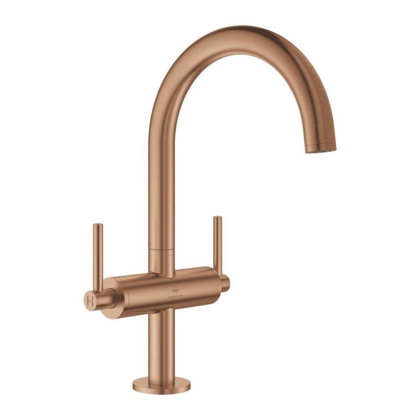 Grohe Atrio Yüksek Lavabo Bataryası (L-Boy), Fırçalı Bakır 21145DL0 - 1