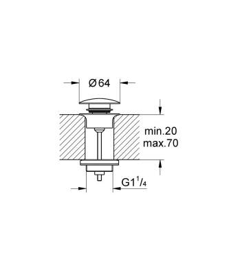 GROHE Bas-Aç Gider Seti Mat Siyah 1024642430 - 2