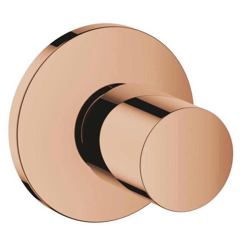 Grohe Bau Cosmopolitan Ankastre Stop Valf (Sıva Üstü Grubu), Parlak Bakır 19917DA0 - 1