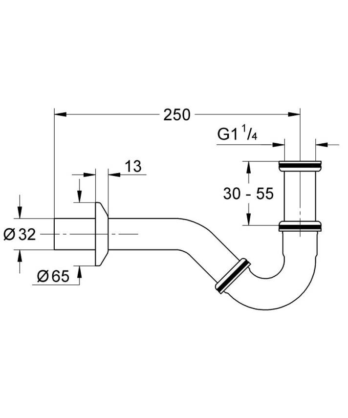 Grohe Bide Sifonu Krom 28946000 - 2