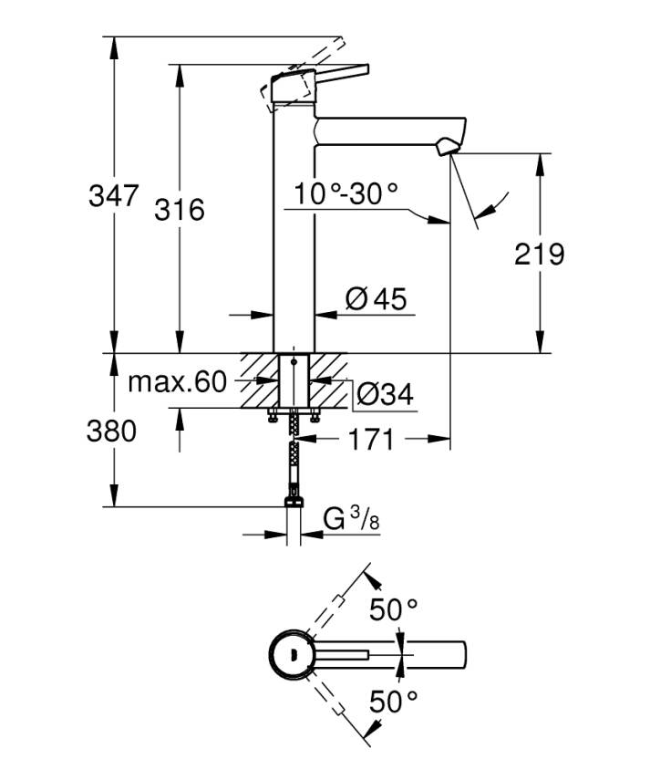 Grohe Concetto Çanak Lavabo Bataryası Krom 23920001 - 4