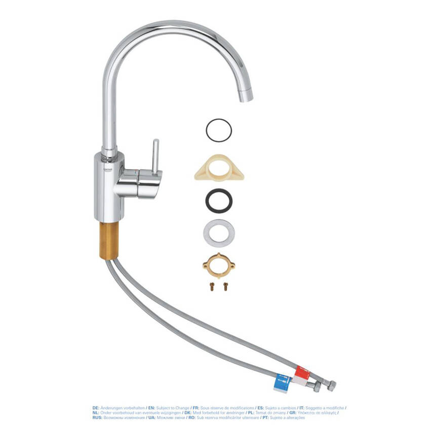 Grohe Concetto Eviye Bataryası Krom 32661003 - 3