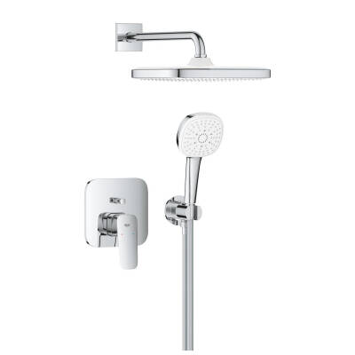 Grohe Cubeo Ankastre Banyo Bataryası, Tepe ve El Duşu Seti Krom 1053360000 - 2