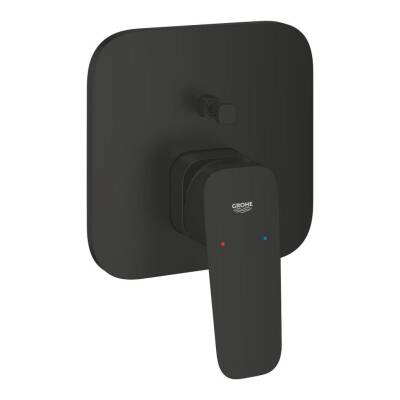 Grohe Cubeo Ankastre Banyo/Duş Bataryası, Mat Siyah (Sıva Üstü Grubu) 1017782430 - 1
