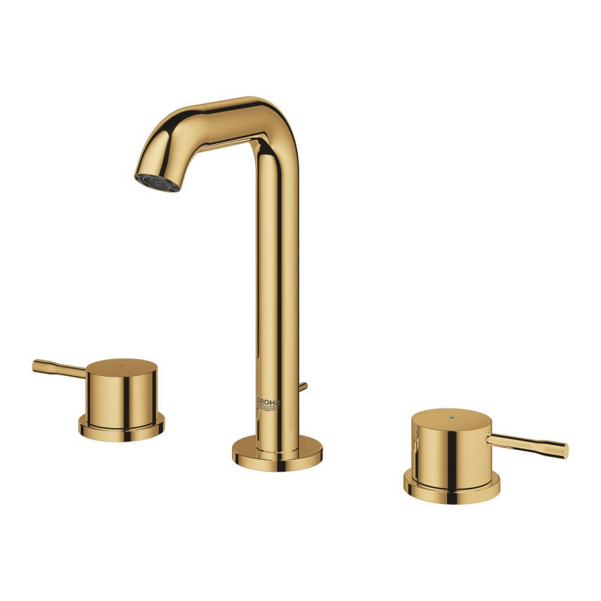 Grohe Essence 3 Delikli Lavabodan Ankastre Lavabo Bataryası, Parlak Altın 20296GL1 - 4