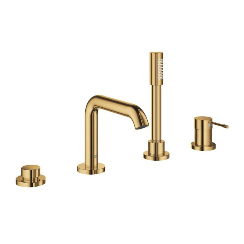 Grohe Essence 4 Delikli Küvet Bataryası (Sıva Üstü Grubu), Parlak Altın 19578GL1 - 1