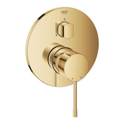 Grohe Essence Ankastre Banyo/Duş Bataryası (Sıva Üstü Grubu) 3 Yollu Altın 24169GL1 - 1
