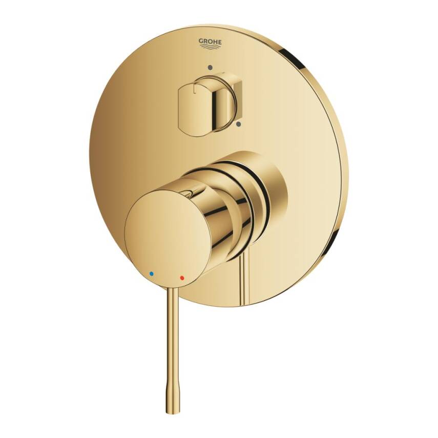 Grohe Essence Ankastre Banyo/Duş Bataryası (Sıva Üstü Grubu) 3 Yollu Altın 24169GL1 - 3