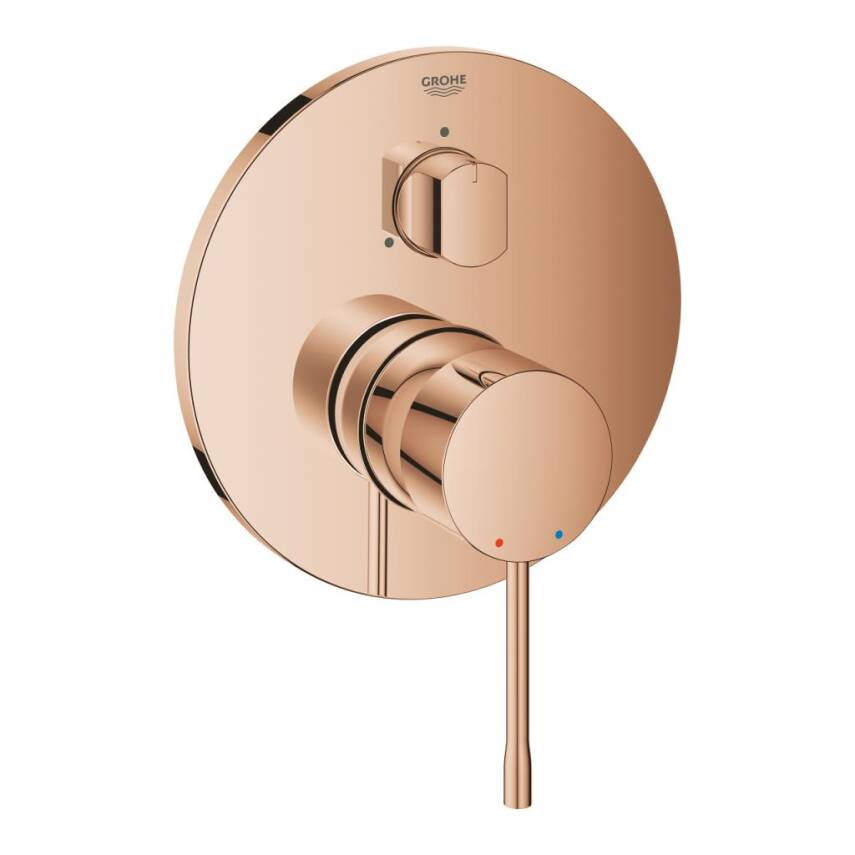 Grohe Essence Ankastre Banyo/Duş Bataryası (Sıva Üstü Grubu) 3 Yollu Bakır 24169DA1 - 1