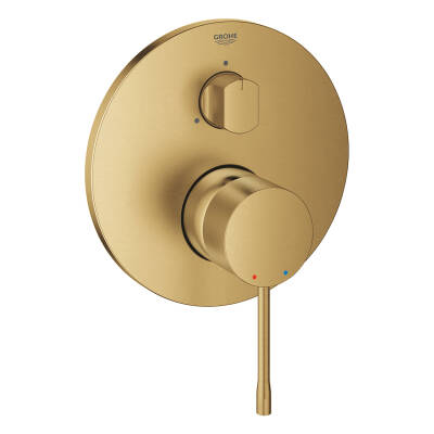 Grohe Essence Ankastre Banyo/Duş Bataryası (Sıva Üstü Grubu) 3 Yollu Fırçalı Altın 24092GN1 