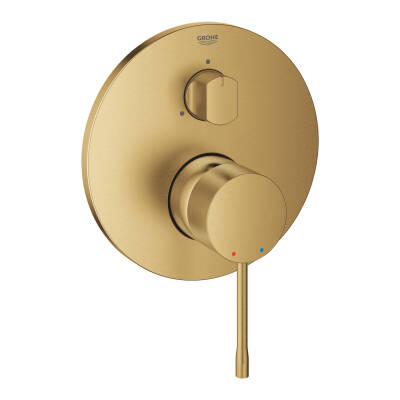 Grohe Essence Ankastre Banyo/Duş Bataryası (Sıva Üstü Grubu), 3 Yollu, Fırçalı Altın 24169GN1 - 1