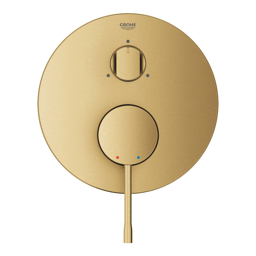 Grohe Essence Ankastre Banyo/Duş Bataryası (Sıva Üstü Grubu), 3 Yollu, Fırçalı Altın 24169GN1 - 2