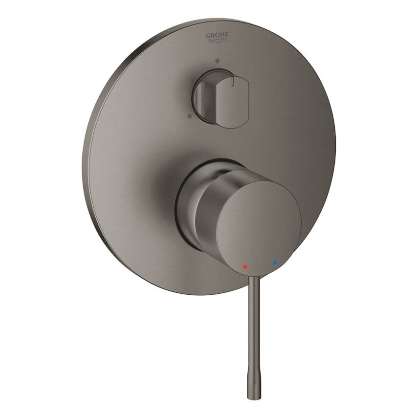 Grohe Essence Ankastre Banyo/Duş Bataryası (Sıva Üstü Grubu) 3 Yollu Fırçalı Sert Grafit 24092AL1 - 1