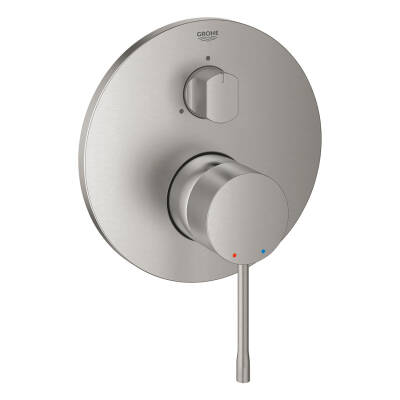 Grohe Essence Ankastre Banyo/Duş Bataryası (Sıva Üstü Grubu) 3 Yollu Paslanmaz Çelik 24092DC1 - 1