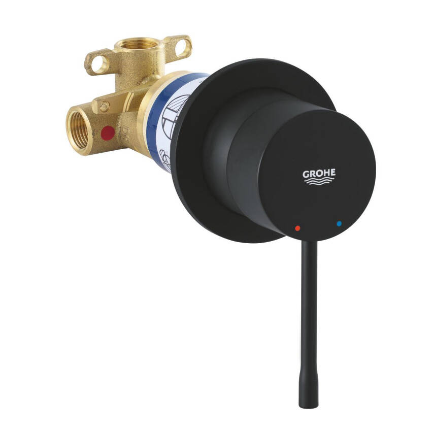 Grohe Essence Ankastre Duş Bataryası Hayalet Siyah 29197KF0 - 1
