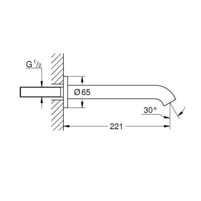 Grohe Essence Çıkış Ucu Fırçalı Sert Grafit 13449AL1 - 3