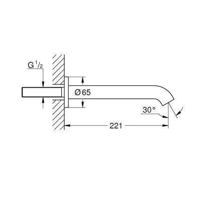 Grohe Essence Çıkış Ucu Krom 13449001 - 5
