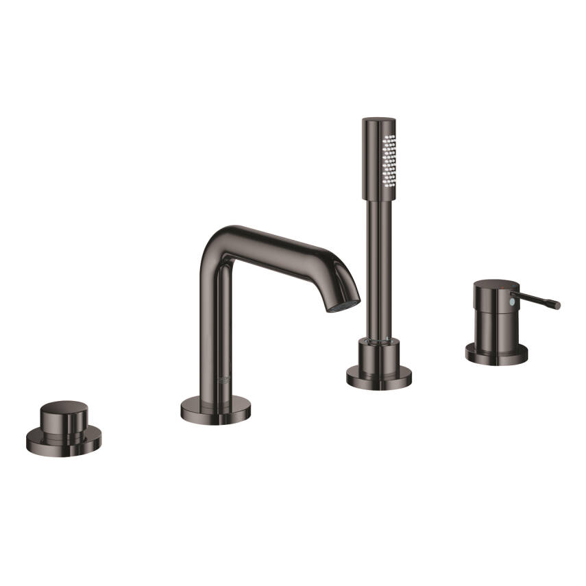 Grohe Essence Dört Delikli Ankastre Küvet Bataryası (Sıva Üstü Grubu), Sert Grafit 25251A01 - 1