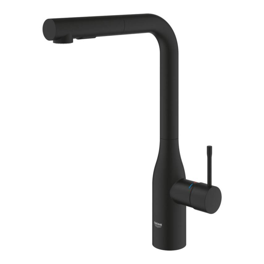 Grohe Essence Eviye Bataryası Spiralli 2 Fonksiyonlu Mat Siyah 30504KF0 - 2